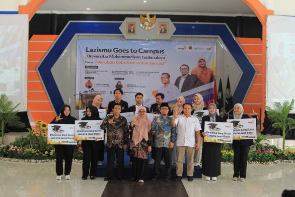 BEASISWA SANG SURYA WARNAI KEGIATAN LAZISMU GOES TO CAMPUS